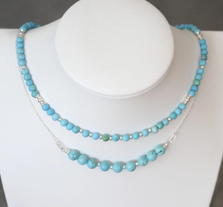 Komplet z Turkusów w srebrze - 3